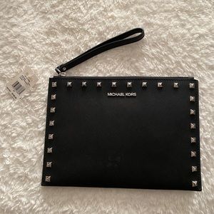 Jet Set Travel Michael Kors Leather Clutch